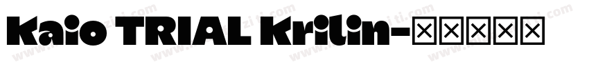 Kaio TRIAL Krilin字体转换